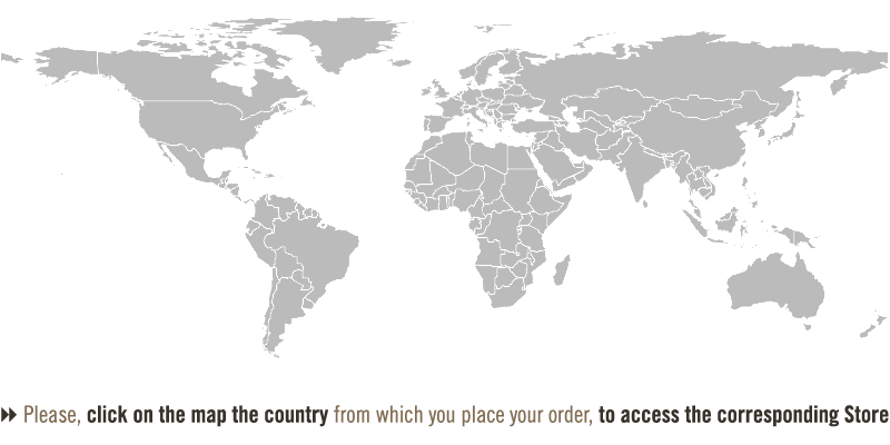 Please, click on the map the country from which you place your order, to access the corresponding StoreMap of the World